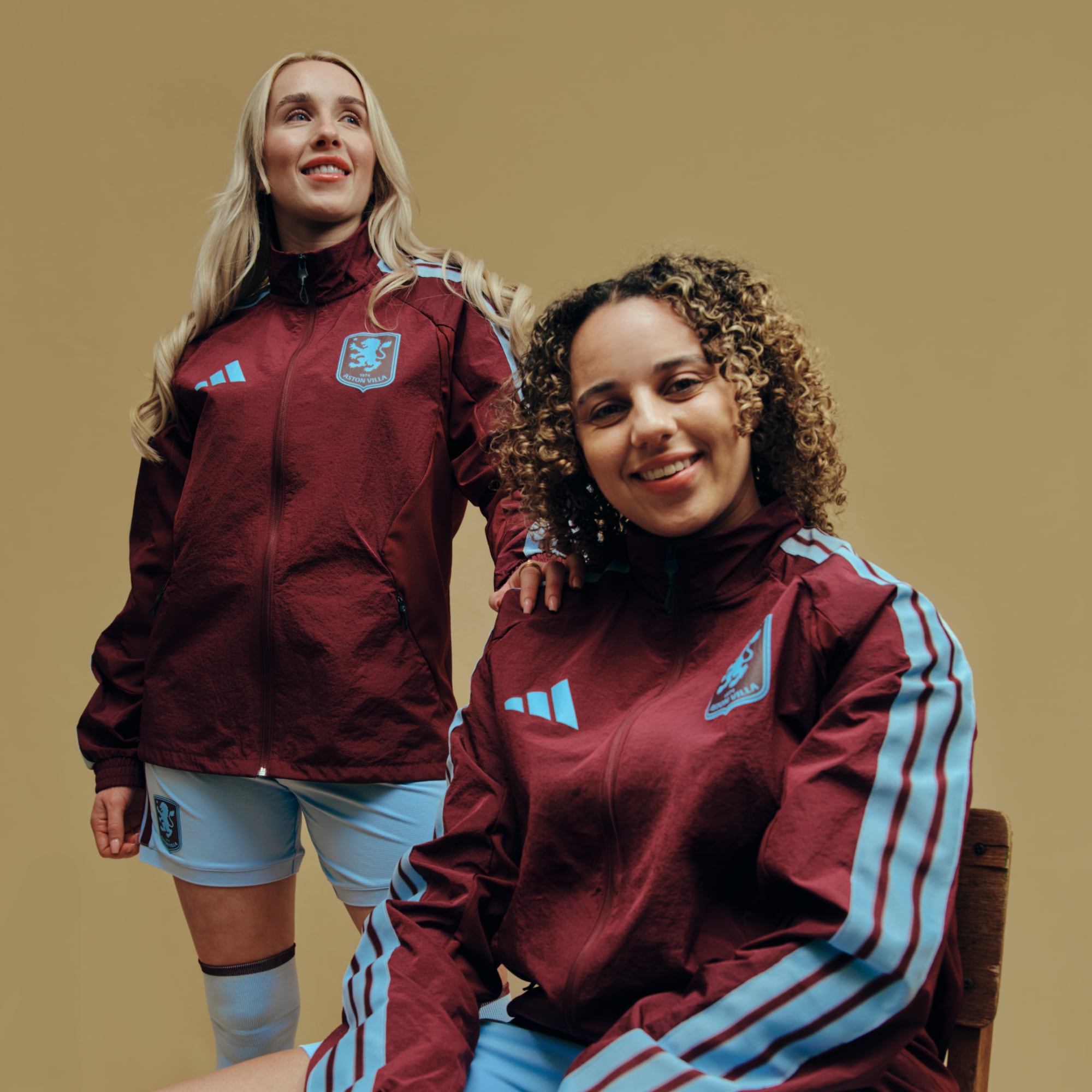 Aston Villa adidas Anthem Jacket - Claret