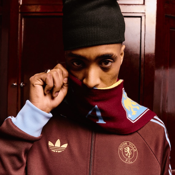 Aston Villa adidas Originals T-Shirt - Brown